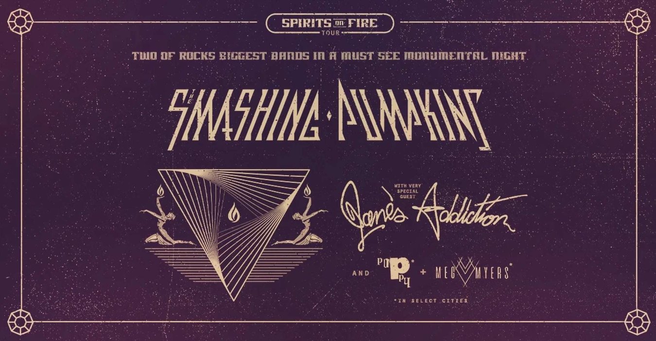 Tour or event poster for Smashing Pumpkins Live Debut Two New Songs at Legendary Club