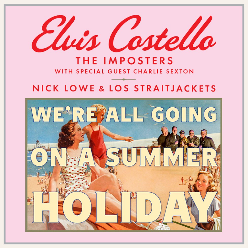 Tour or event poster for Elvis Costello & The Imposters Announce North American Tour