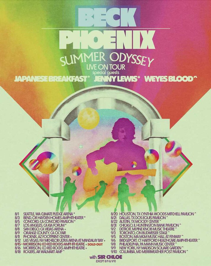 Tour or event poster for Beck & Phoenix Kick Off Odyssey Tour With Live Debut Duet