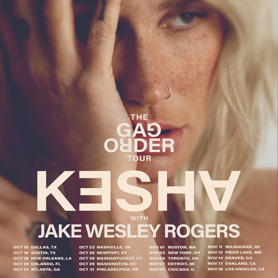 Tour or event poster for Kesha Kicks Off Only Love Tour In TX With Live Debuts, Covers