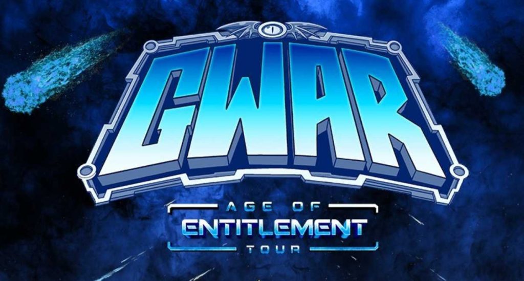 Tour or event poster for Gwar Bringing Entitlement Tour (and Blood) to Bonnaroo