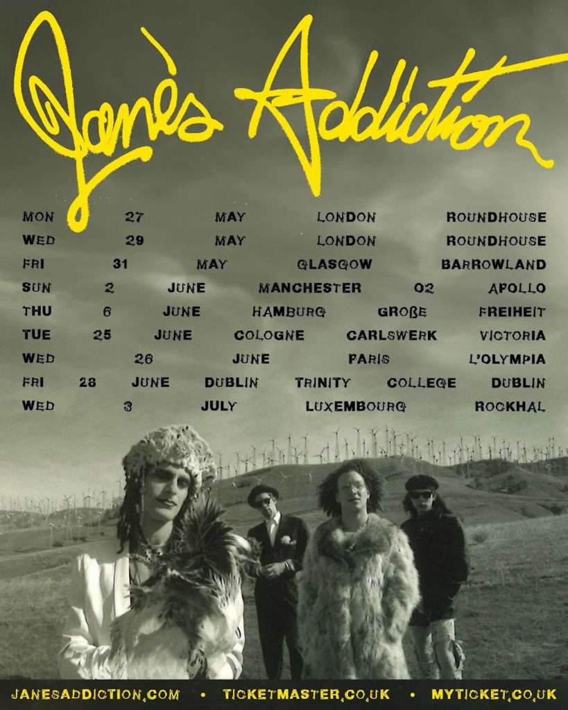 Tour or event poster for Tom Morello Joins Jane’s Addiction for Two Tunes in Cologne