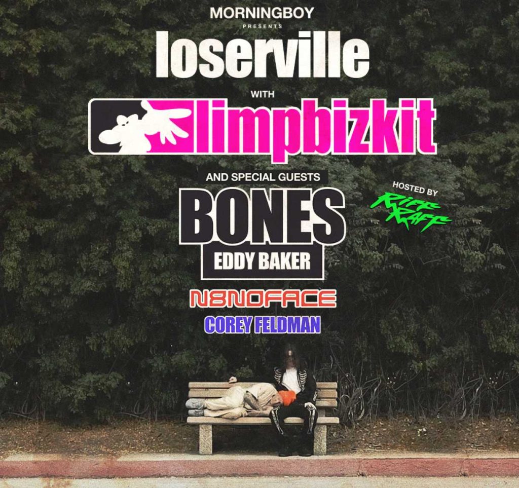Tour or event poster for Limp Bizkit Brings Loserville to Noblesville Just Like This