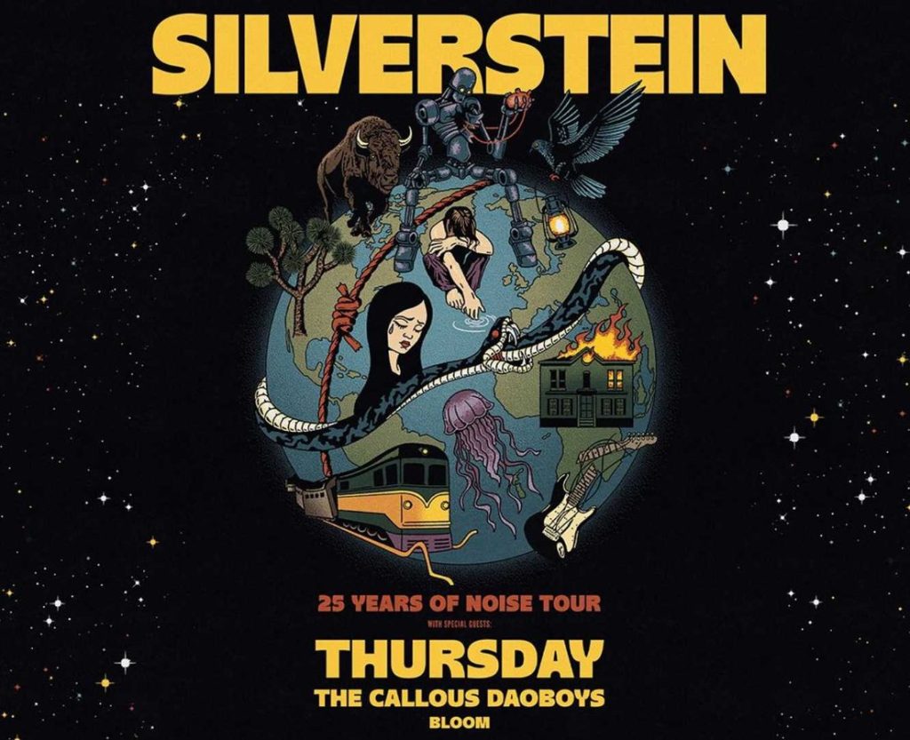 Tour or event poster for Setlist Insider: Silverstein