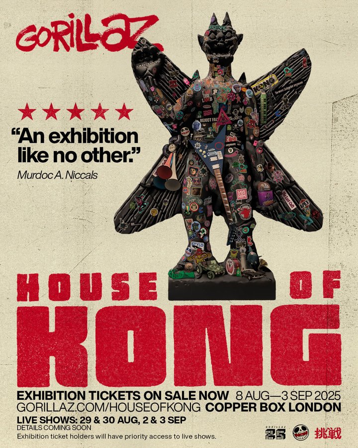 Gorillaz House of Kong 2025 promotional artwork