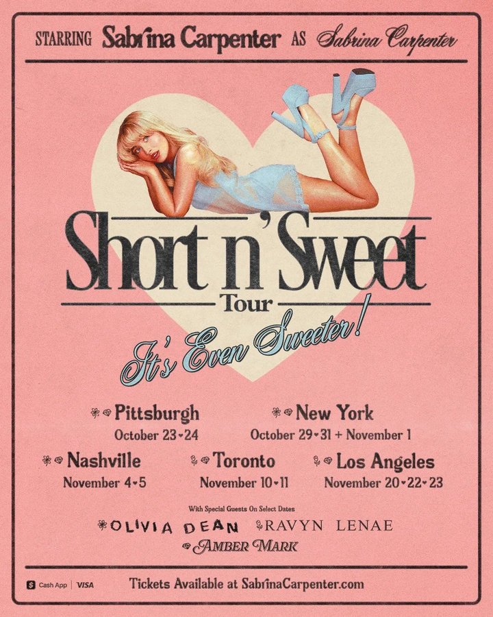 Tour or event artwork for Sabrina Carpenter Live Debuts “House Tour” in Pittsburgh