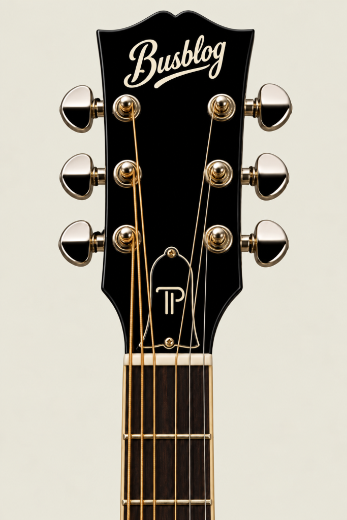 TP guitar headstock