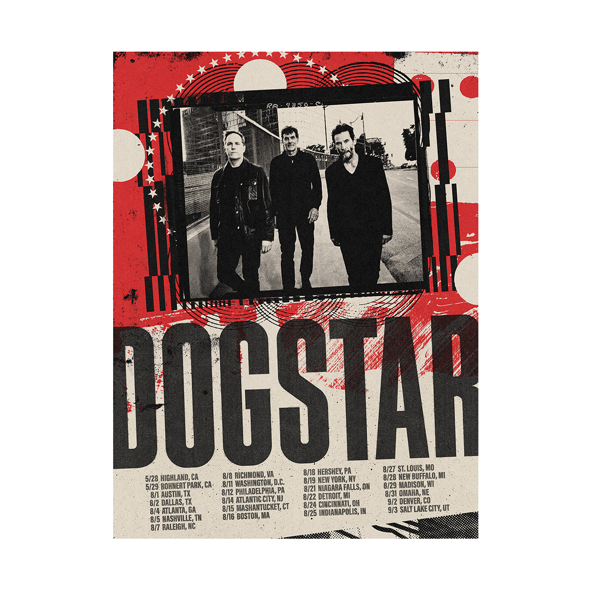 Dogstar tour artwork