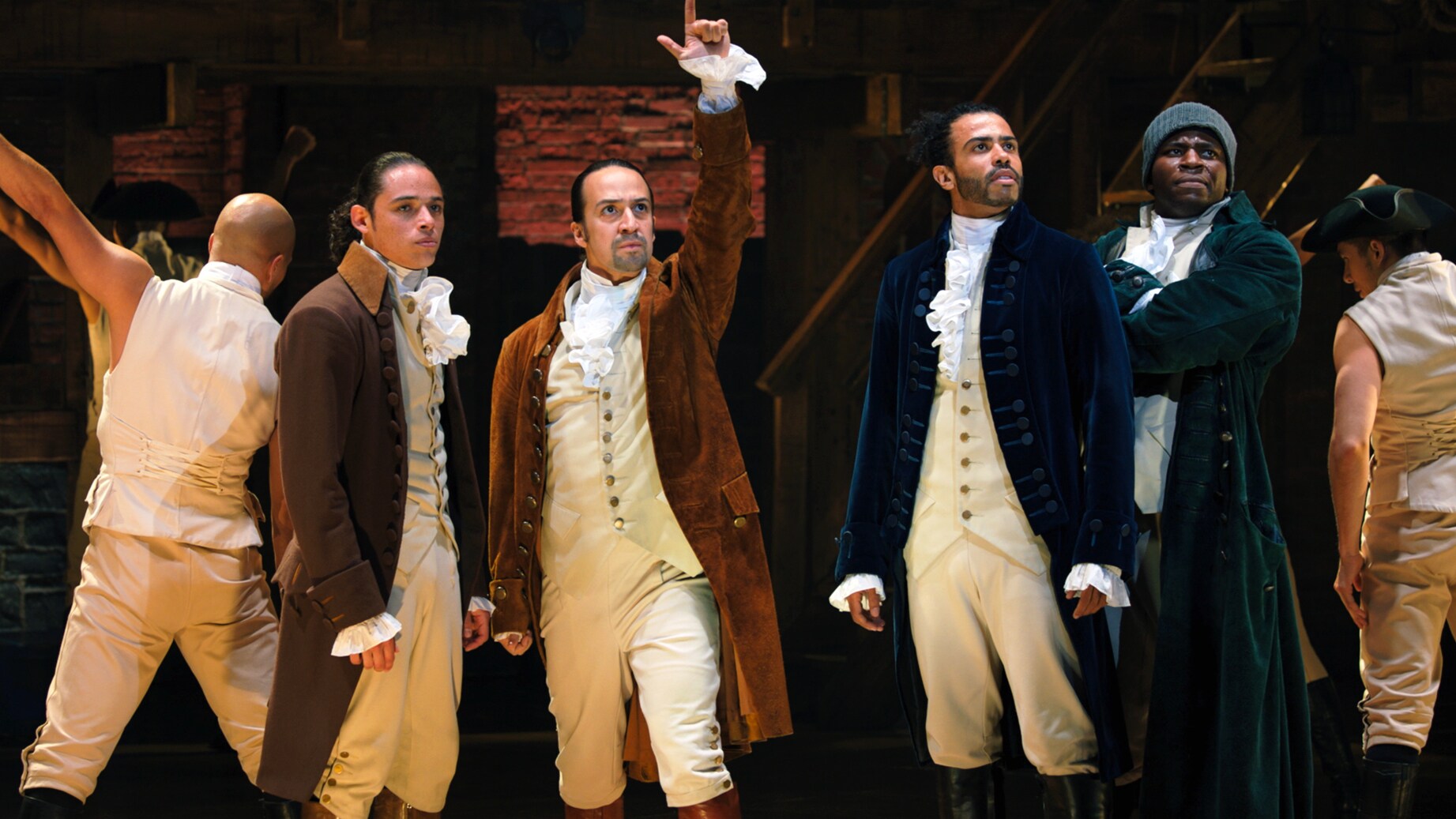 Original Broadway cast of Hamilton — Disney publicity still