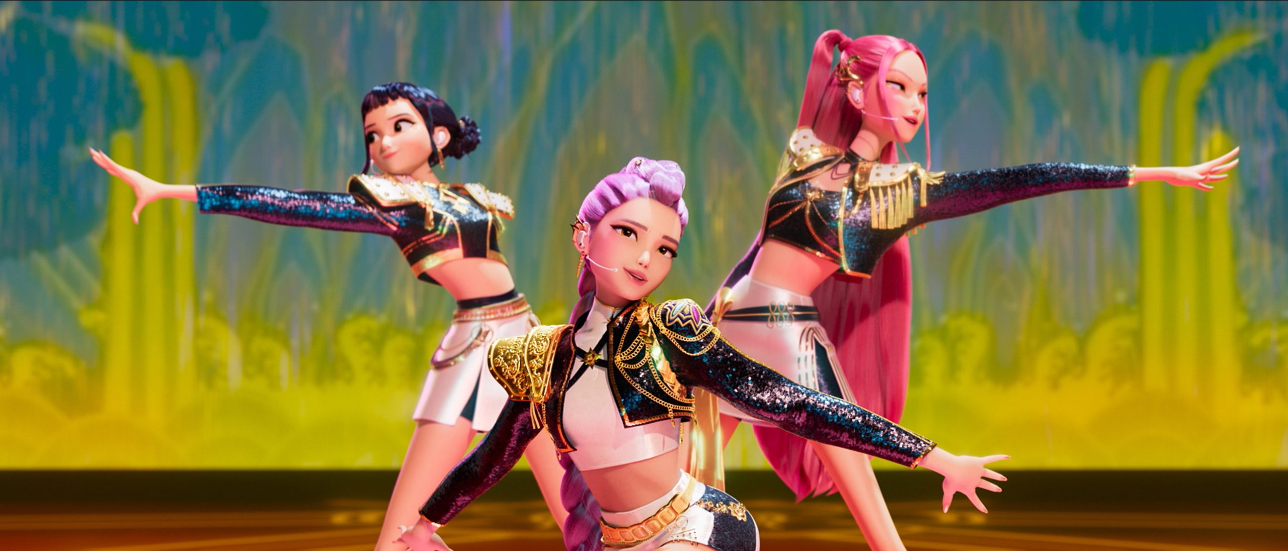 HUNTR/X in KPop Demon Hunters — Sony Pictures Animation publicity still