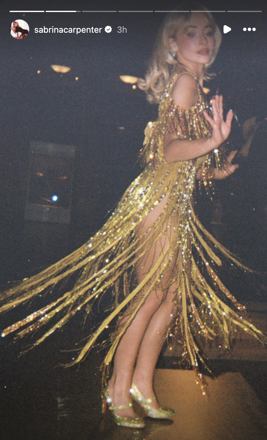 Sabrina Carpenter and Bob Mackie